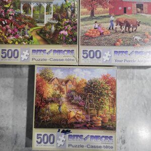 Lot of 3 Bits and Pieces Puzzles